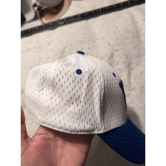 Weber State Wildcats Blue White Fitted Hat The Game Pro Size 7 3/8 - Picture 2 of 8